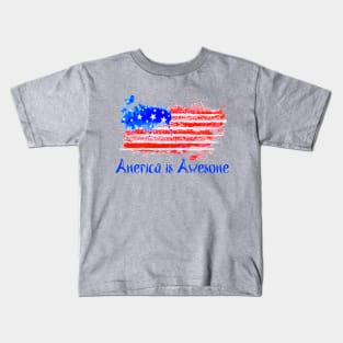 America is Awesome Kids T-Shirt